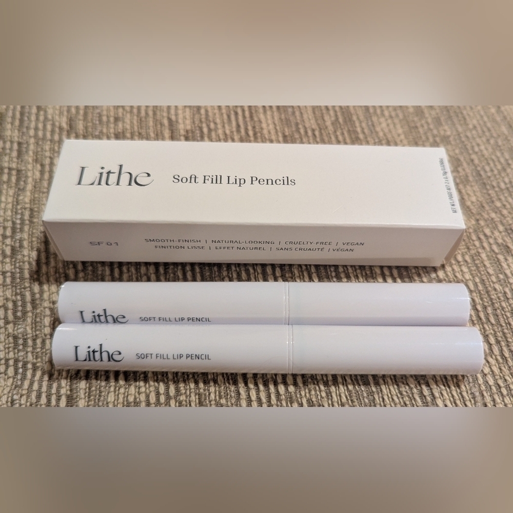 NIB Lithe Soft Full Lip Pencils In Scarlet & Dusk
